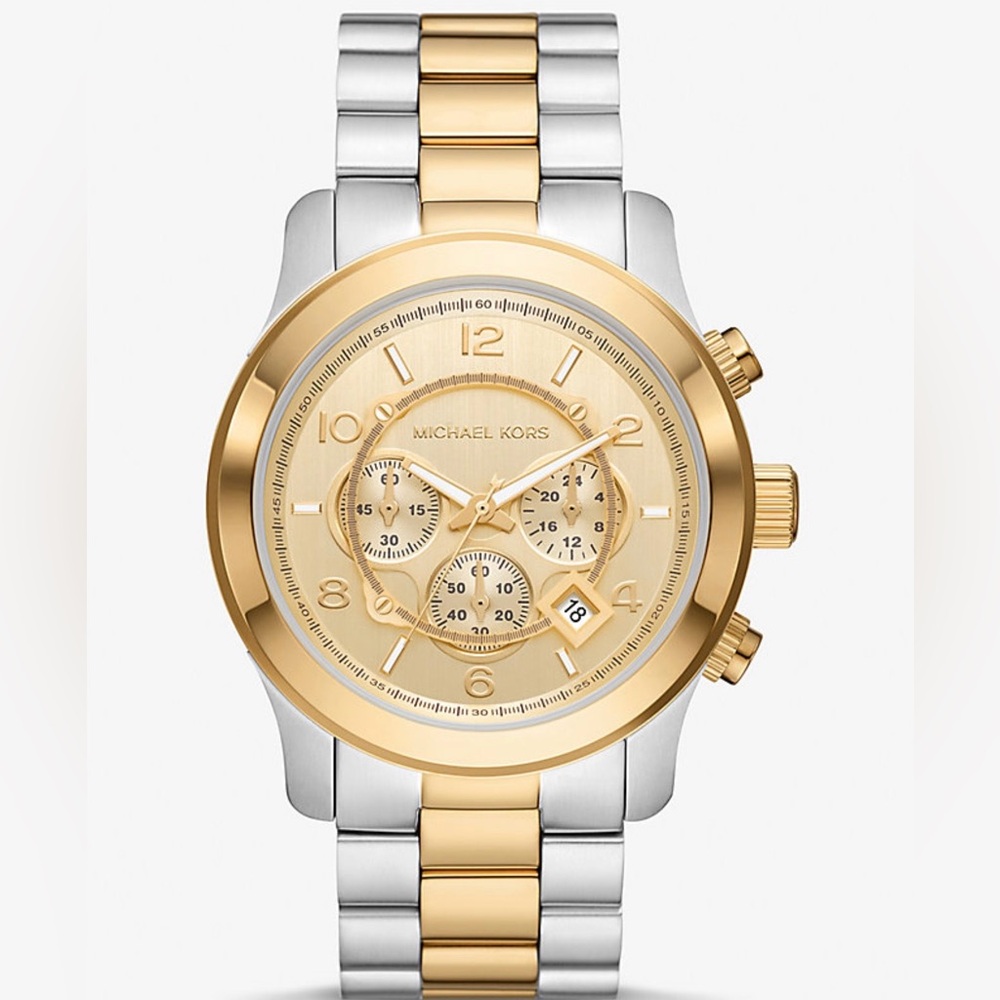 Michael Kors Oversized Runway Two-Tone Watch